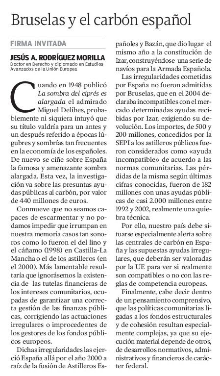 articulo bruselas carbon 001 1 - &diams;Bruselas y el carb&oacute;n espa&ntilde;ol