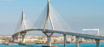 Sobrecostes del Puente sobre la Bah&iacute;a de C&aacute;diz - Uni&oacute;n Europea
