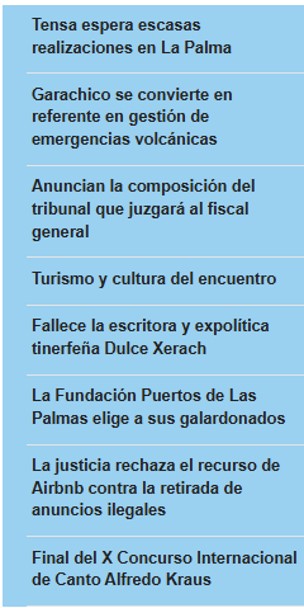Tensa espera escasas realizaciones en La Palma las mas leidas - Tensa espera escasas realizaciones en La Palma